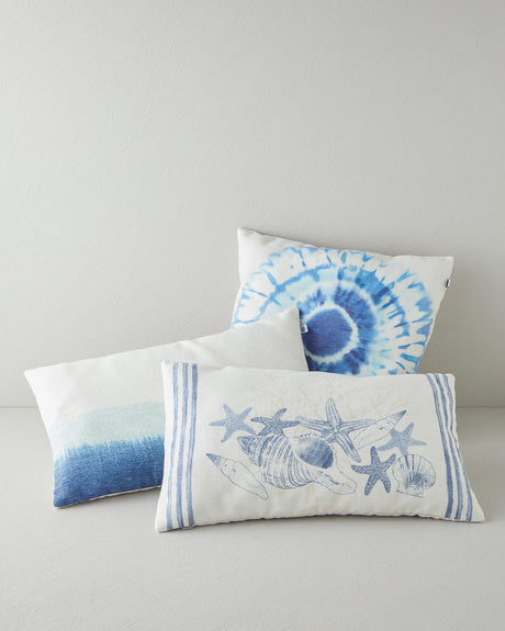 Premium Marine-Inspired Digital Print Decorative Pillow Cover - Blue Green 45x45cm