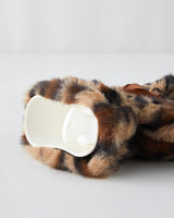 Professional Plush Hot Water Bottle 2L Brown Black