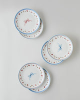 Premium Porcelain Dessert Plate Set   6 Piece   Vibrant Assortment