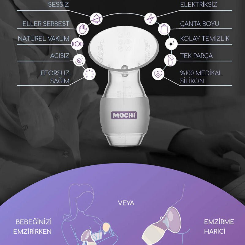 Medical Silicone Breast Pump - Hands - Free Natural Vacuum Expression - TryAladdin