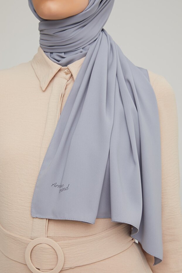 Medina Silk Feel Shawl - Silver for Everyday Elegance - TryAladdin