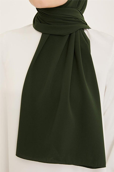 Medine Silk Shawl - Elegant Dark Green - TryAladdin
