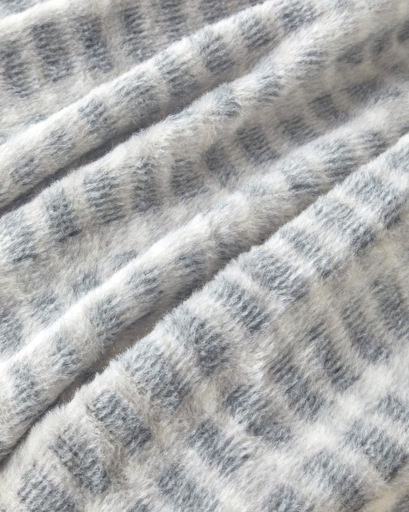 Premium-Acrylic-Cotton-TV-Throw-Blanket-Anthracite