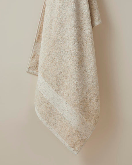 Professional-Grade Melange Cotton Bath-Towel 80x150cm Beige