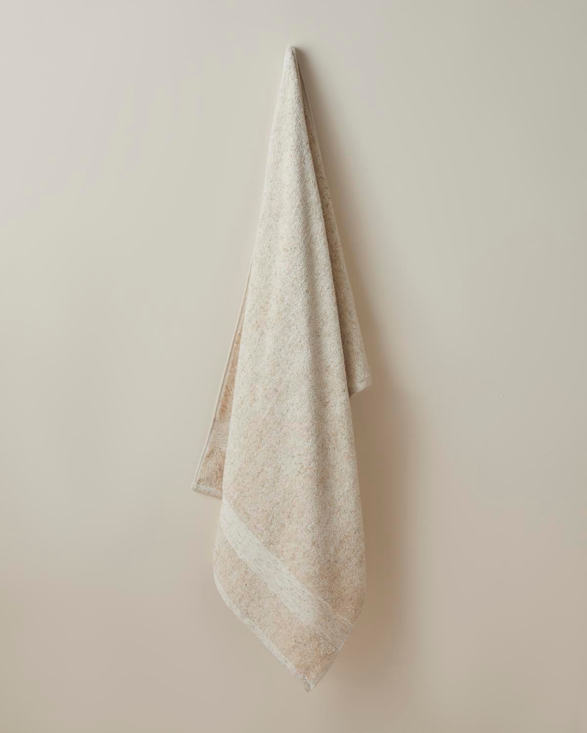 Professional Grade Melange Cotton Bath Towel 80x150cm Beige