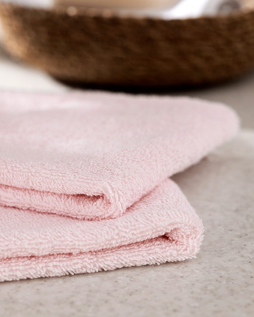 Melly Crocheted 100% Cotton Hand Towel Set, 2 - Pack, Dusty Pink - TryAladdin
