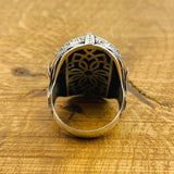 Men Tiger's Eye Stone Ring