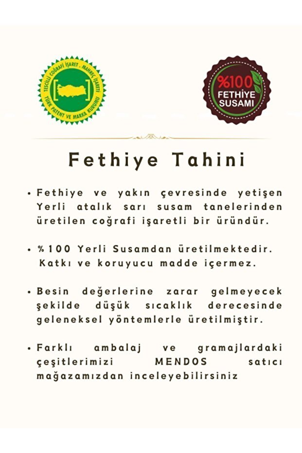 Mendos Professional Grade Single Roasted Fethiye Tahini - 1.9kg - TryAladdin