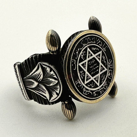 Men's 925 Sterling Silver Seal of Solomon Ring