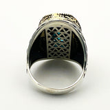 Men's Aquamarine Stone Ring