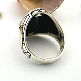 Men's Black Onyx Ottoman Ring