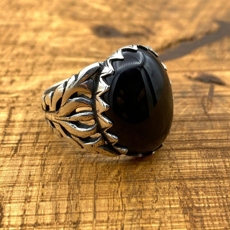 Men's Black Onyx Ring - TryAladdin