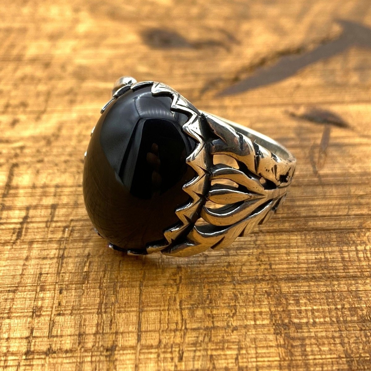 Men's Black Onyx Ring