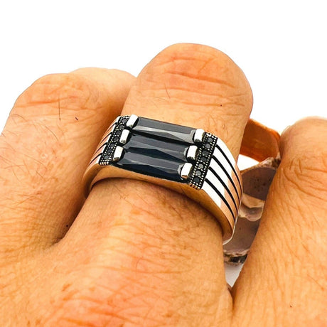 Men's Black Onyx Ring