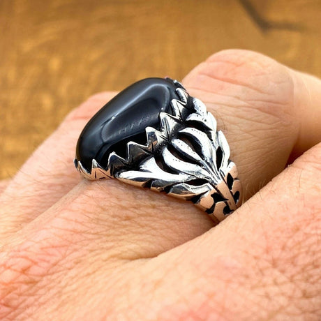 Men's Black Onyx Ring