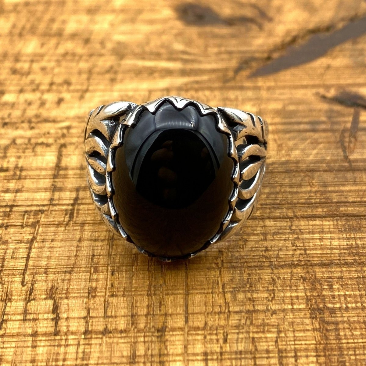 Men's Black Onyx Ring