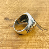 Men's Black Onyx Silver Ring