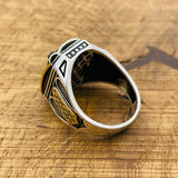 Men's Black Onyx Square Ring