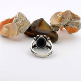 Men's Black Onyx Sterling Silver Ring