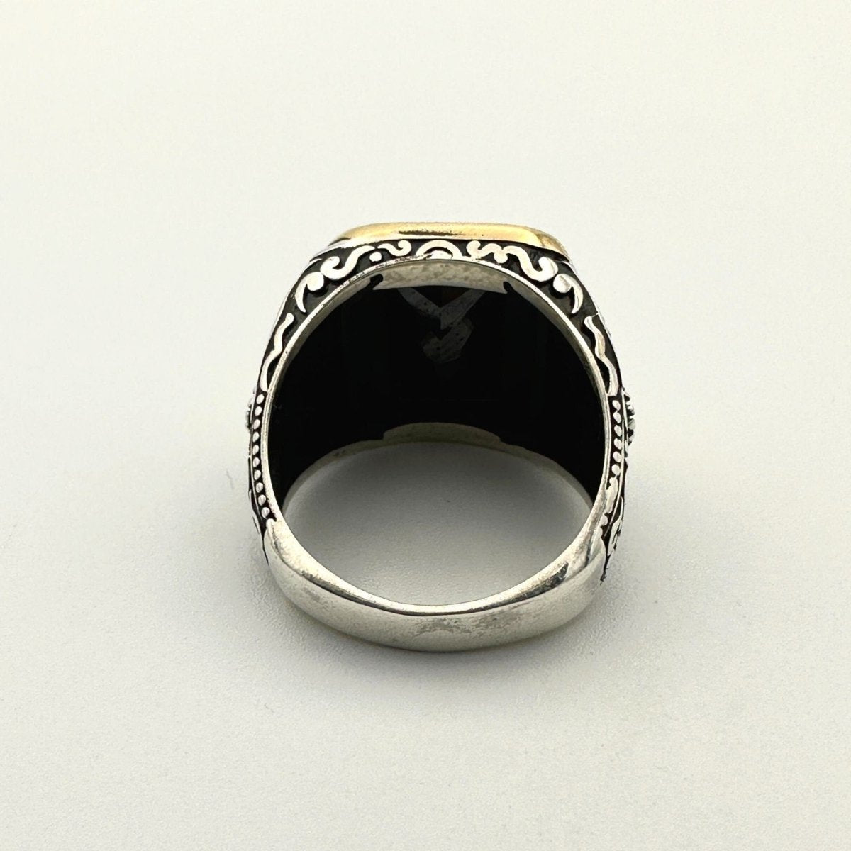 Men's Black Onyx Stone Ring