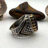 Men's Black Onyx Stone Ring