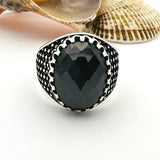 Men's Black Onyx Stone Ring