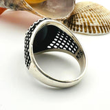 Men's Black Onyx Stone Ring