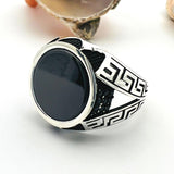 Men's Black Onyx Stone Ring