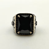 Men's Black Onyx Stone Ring