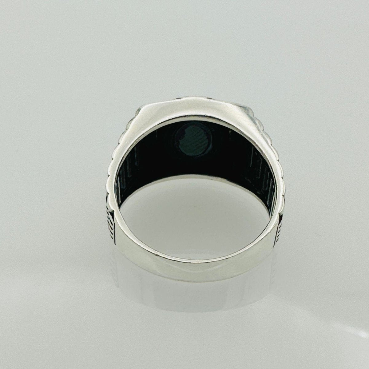 Men's Black Zircon Stone Ring