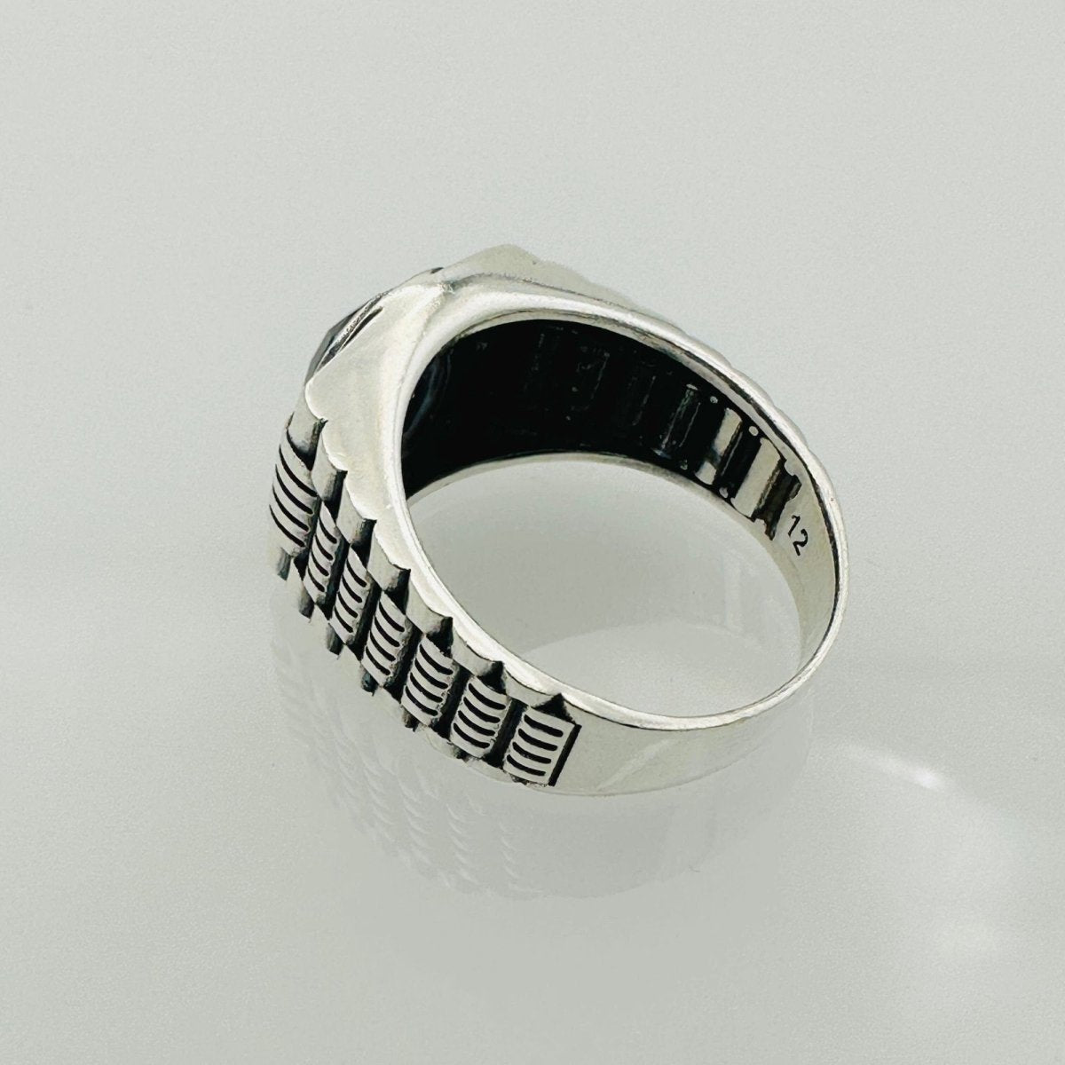 Men's Black Zircon Stone Ring