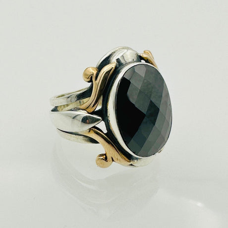 Men's Black Zircon Stone Ring