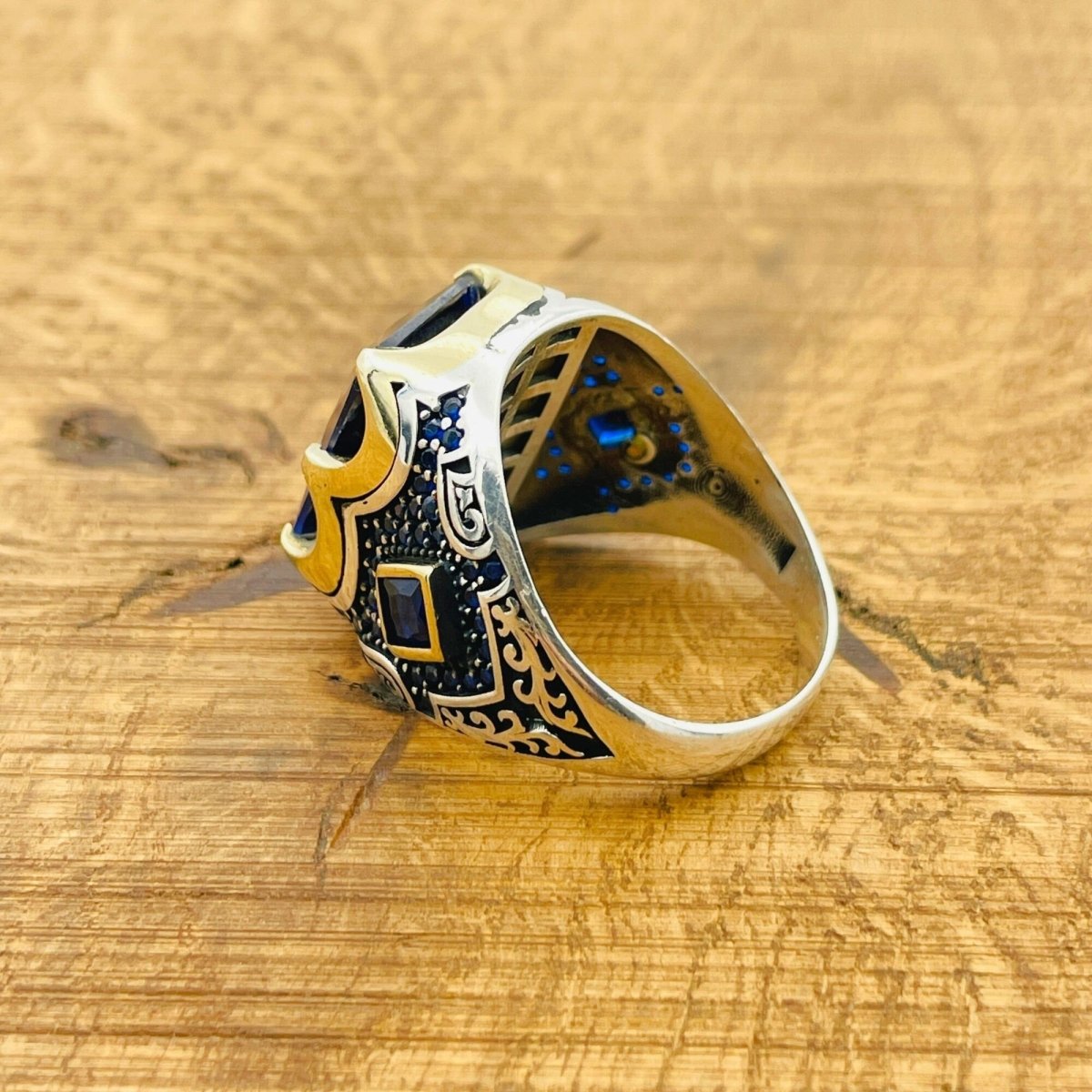 Men's Blue Sapphire Ring