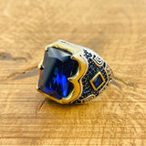 Men's Blue Sapphire Ring