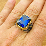 Men's Blue Sapphire Ring