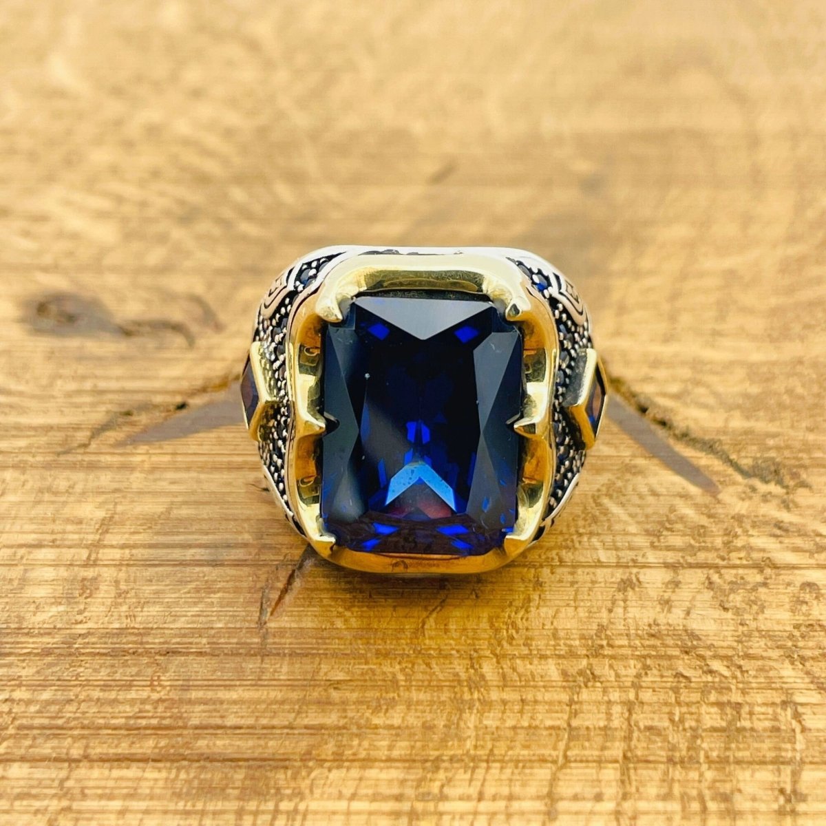 Men's Blue Sapphire Ring