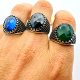 Men's Blue Sapphire Stone Ring