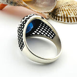 Men's Blue Sapphire Stone Ring