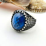 Men's Blue Sapphire Stone Ring