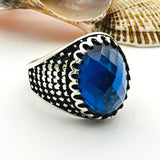 Men's Blue Sapphire Stone Ring