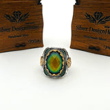 Men's Colormix Feeling Stone Silver Ring