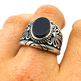 Men's Double Head Eagle Turkish Ottoman Style Sterling Silver Ring