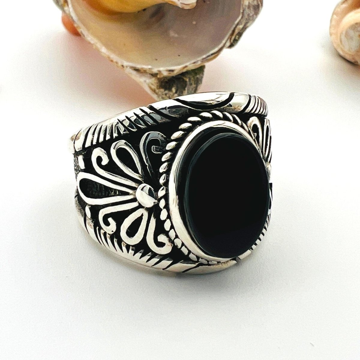 Men's Double Head Eagle Turkish Ottoman Style Sterling Silver Ring - TryAladdin