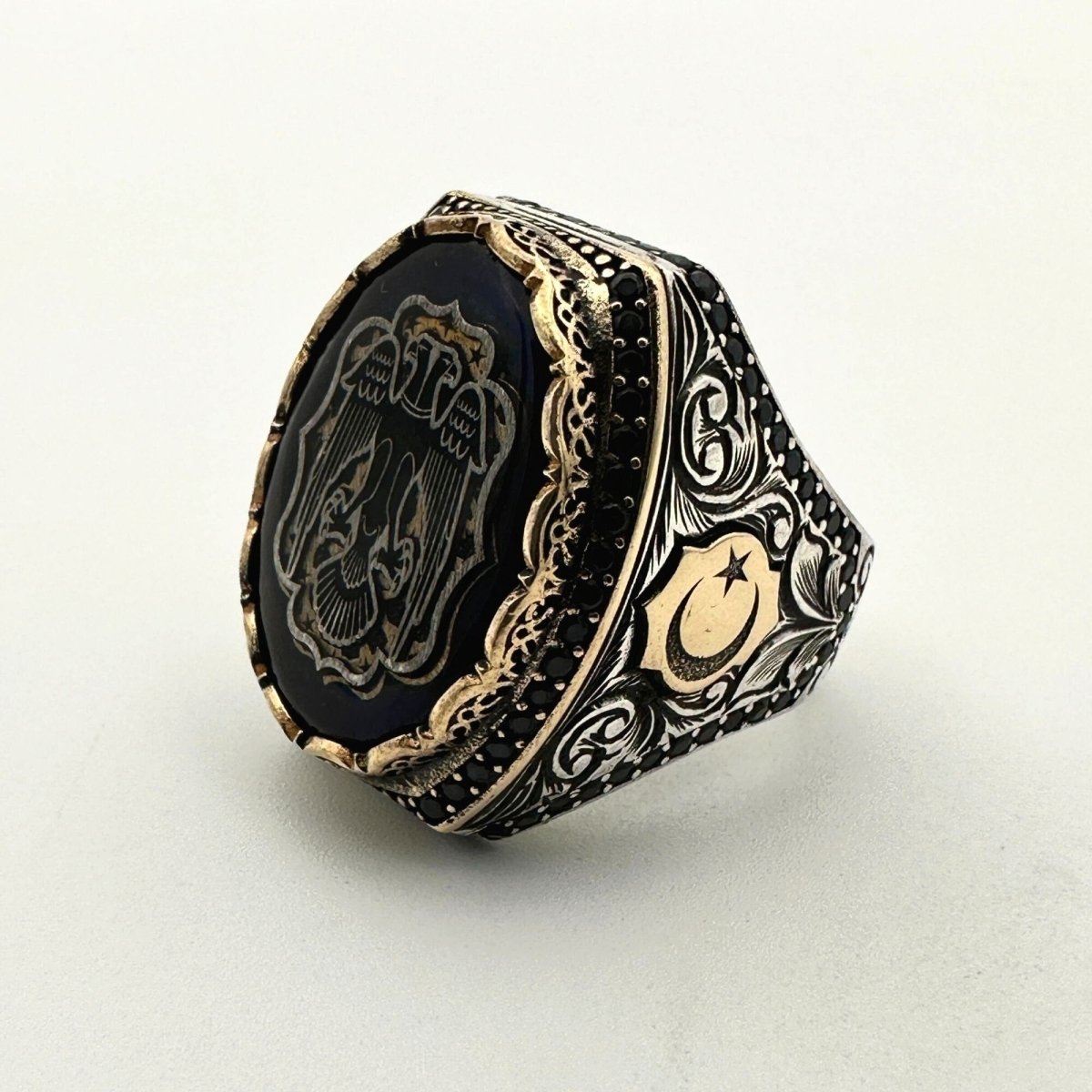 Men's Double Head Seljuk State Replica Ring