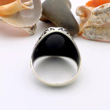 Men's Double - Headed Eagle Onyx Ring