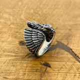 Men's Eagle Silver Ring