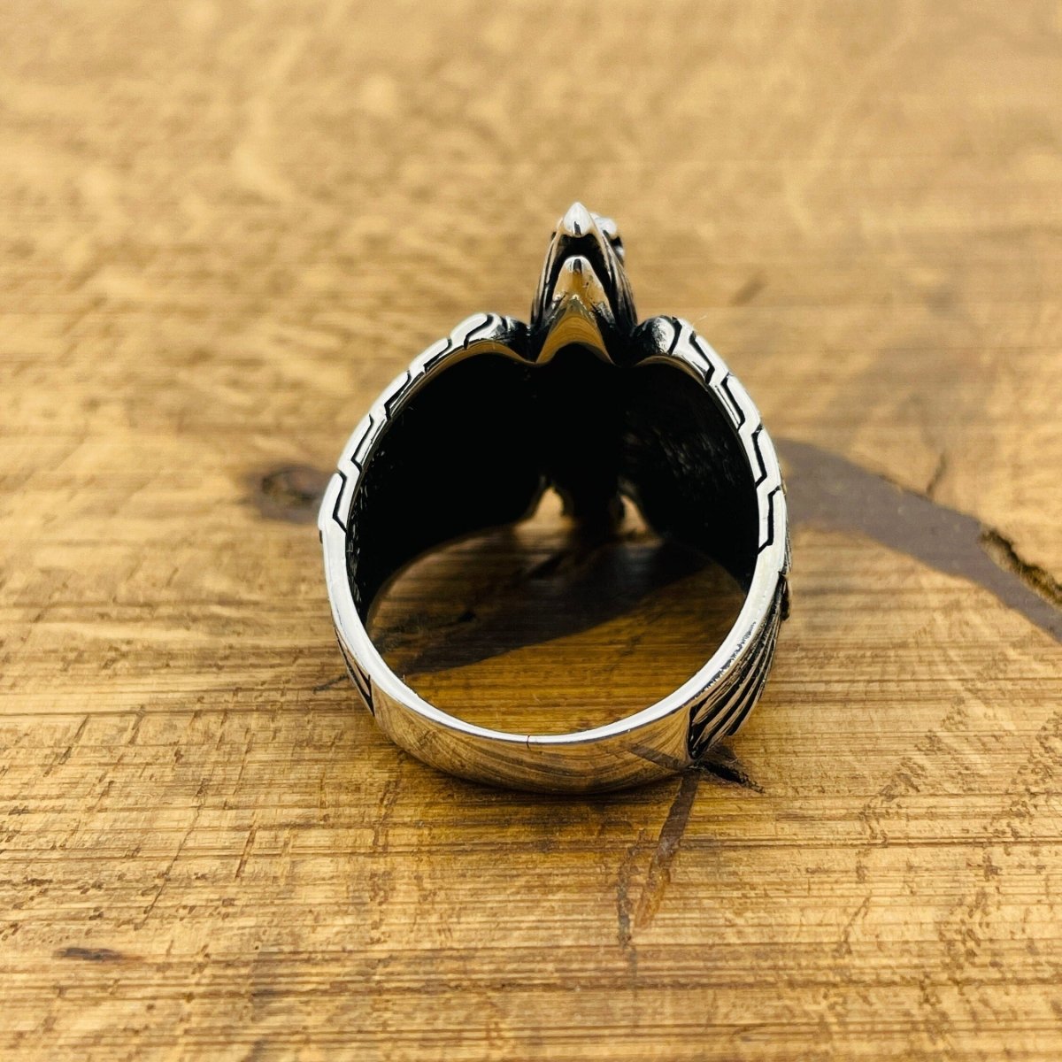 Men's Eagle Silver Ring