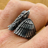 Men's Eagle Silver Ring