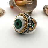 Men's Evil Eye 925 Sterling Silver Ring