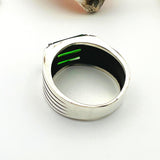 Men's Green Emerald Stone Ring